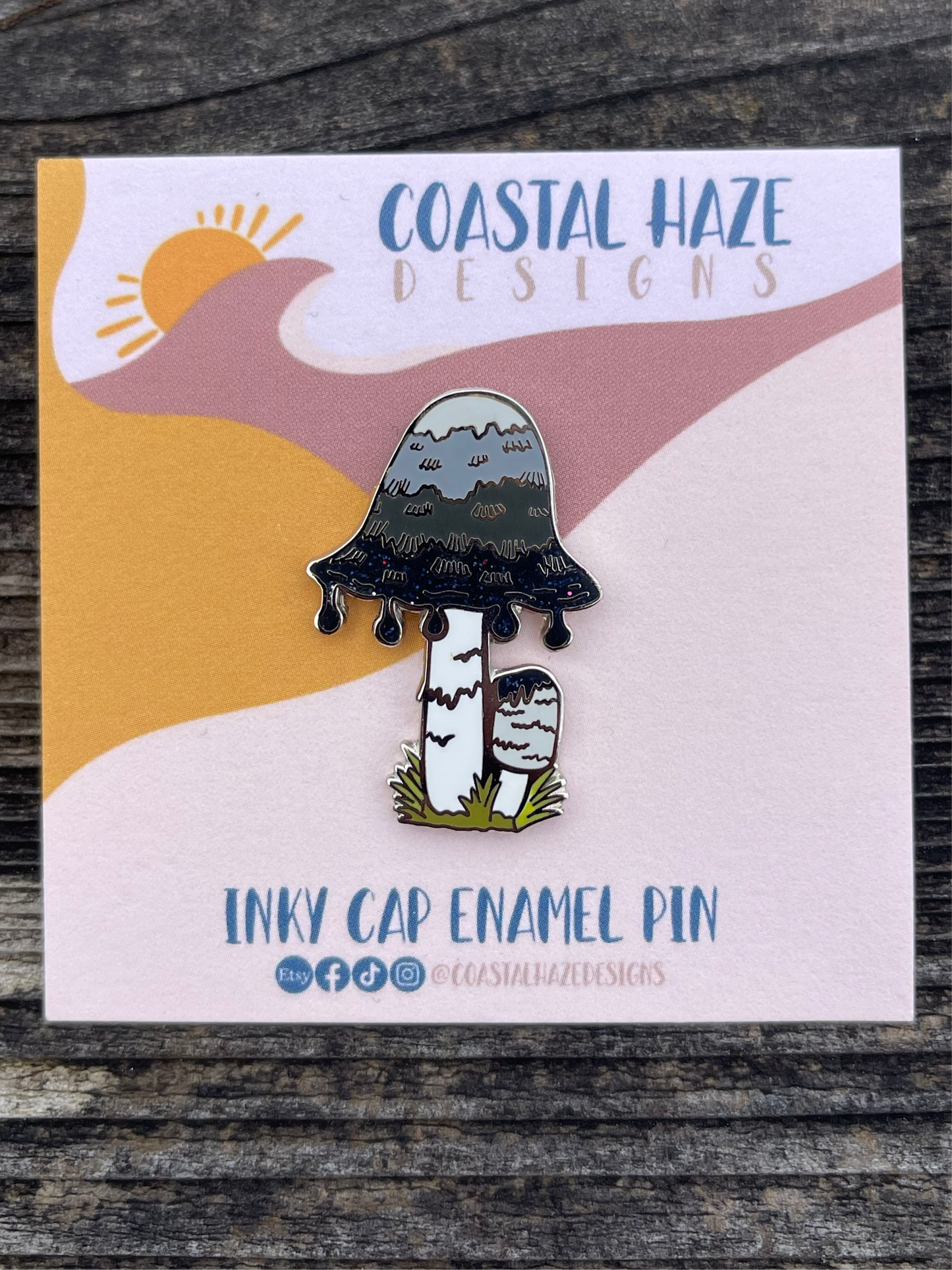 Inky cap Enamel Pin