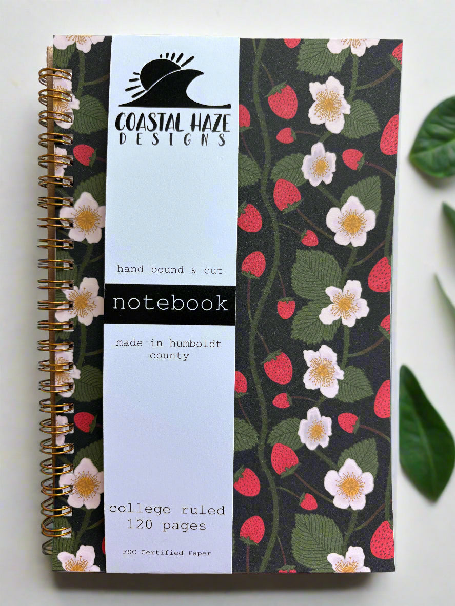 Wild Strawberry Spiral Notebook
