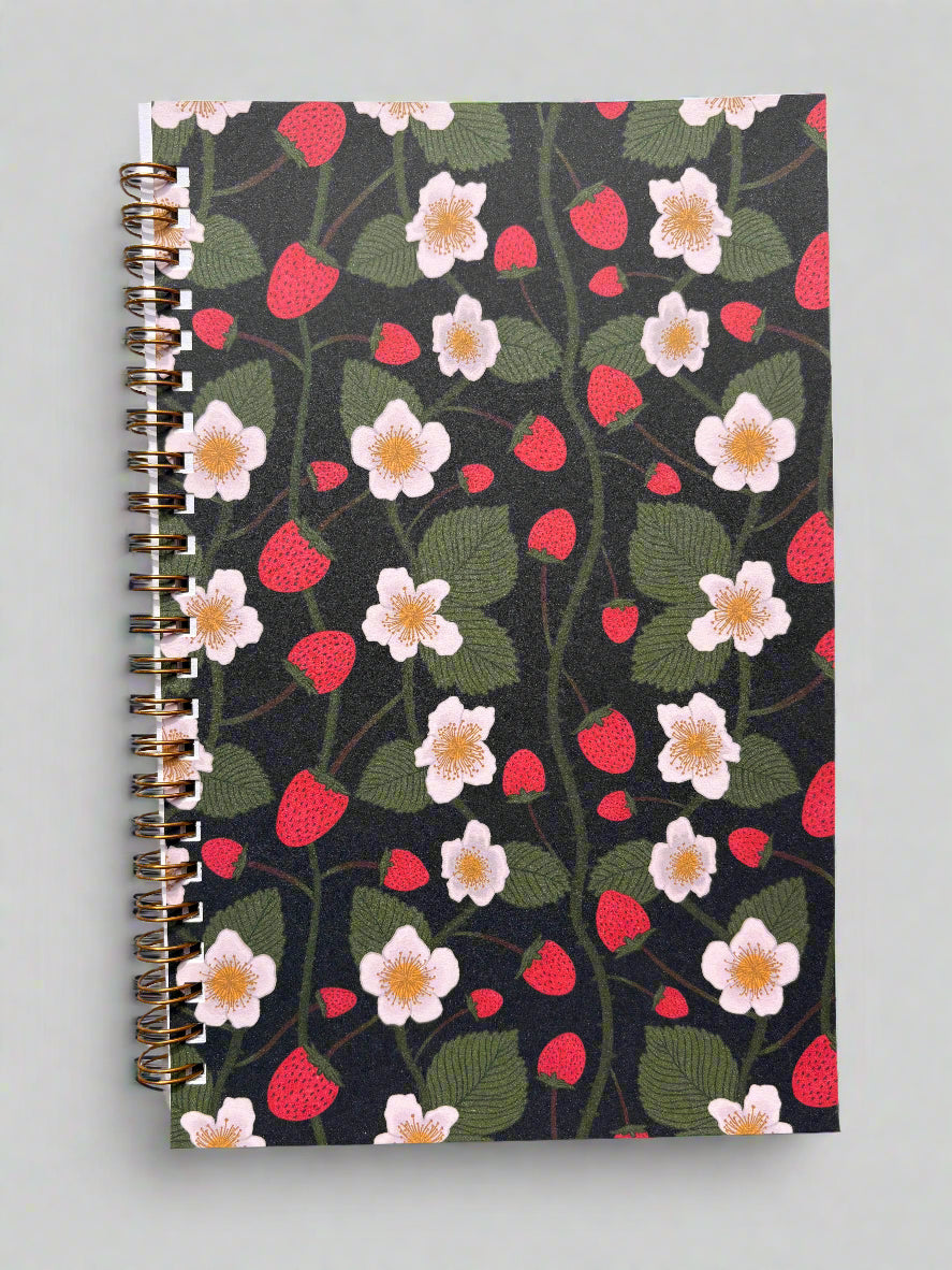 Wild Strawberry Spiral Notebook