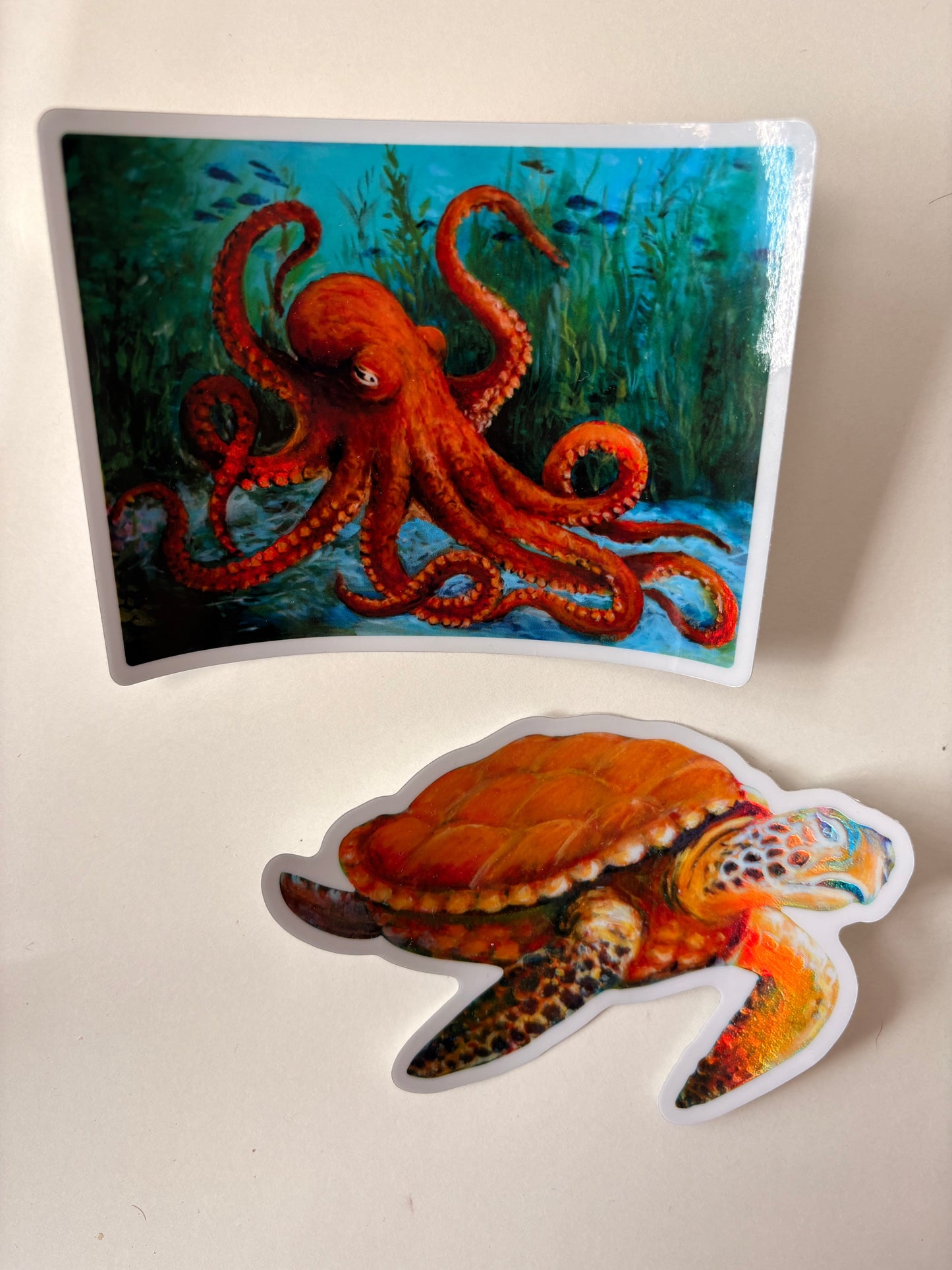 Holographic Sea Turtle Sticker