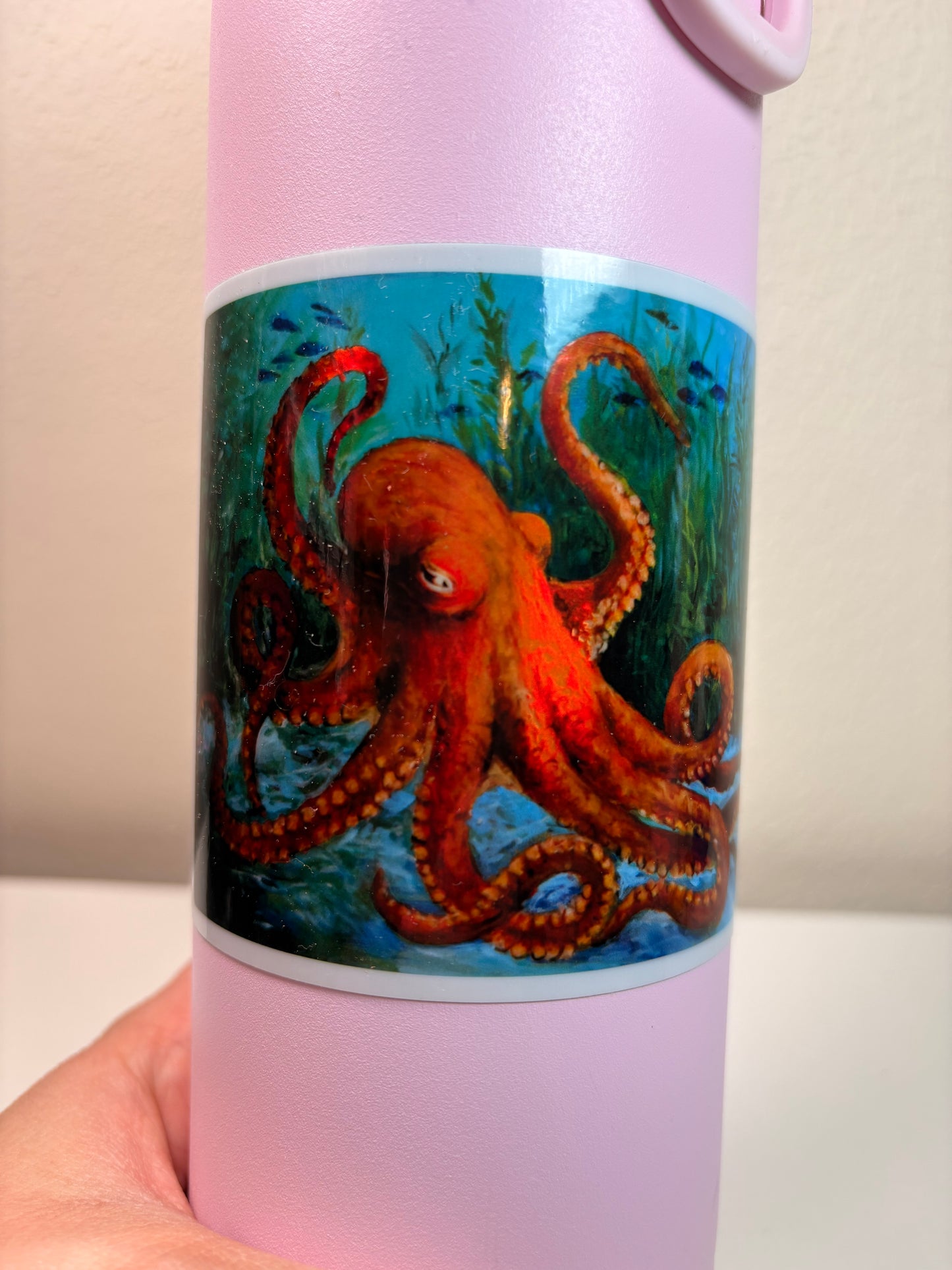 Holographic Octopus Sticker