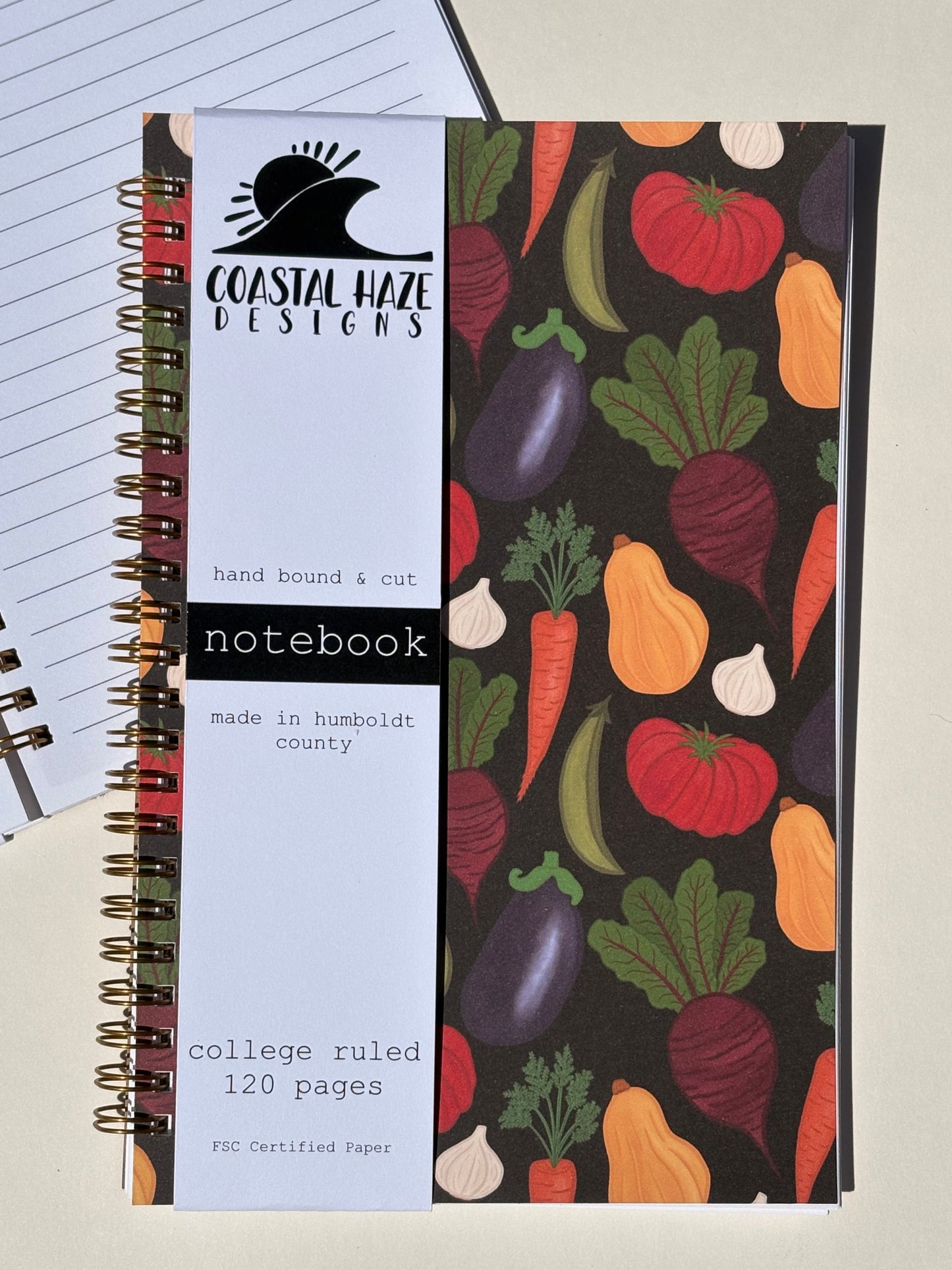 Vegetable Garden Spiral Notebook