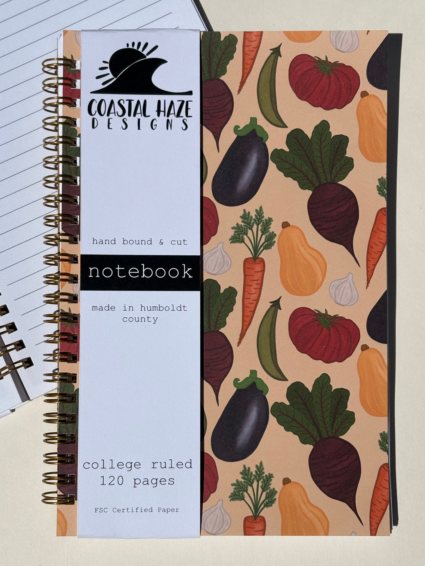 Vegetable Garden Spiral Notebook