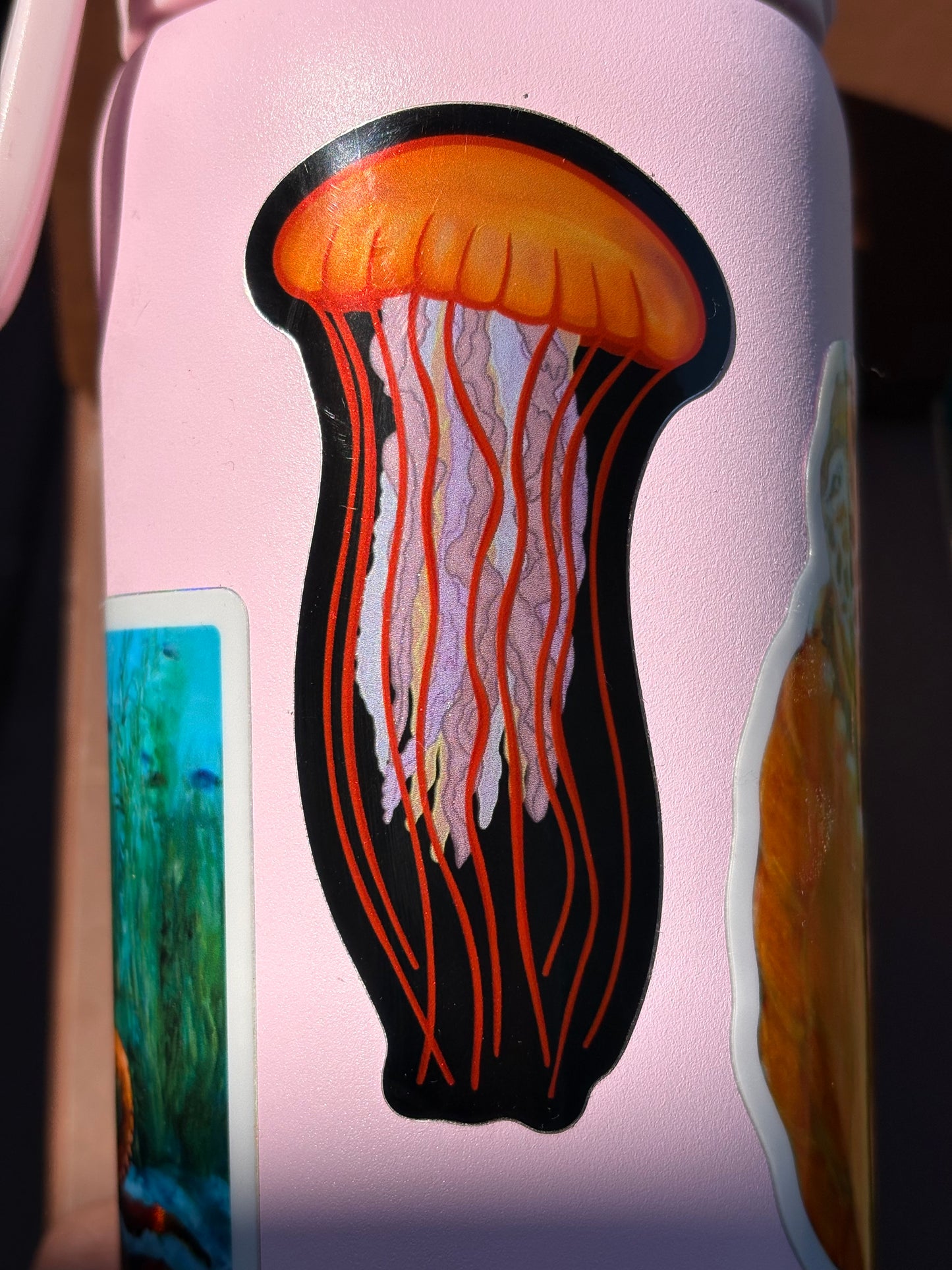 Jellyfish Crome Reflective Vinyl Sticker