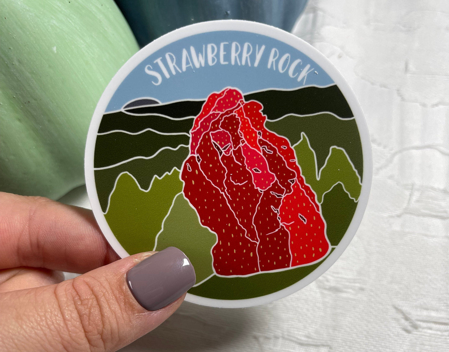 Strawberry Rock Sticker