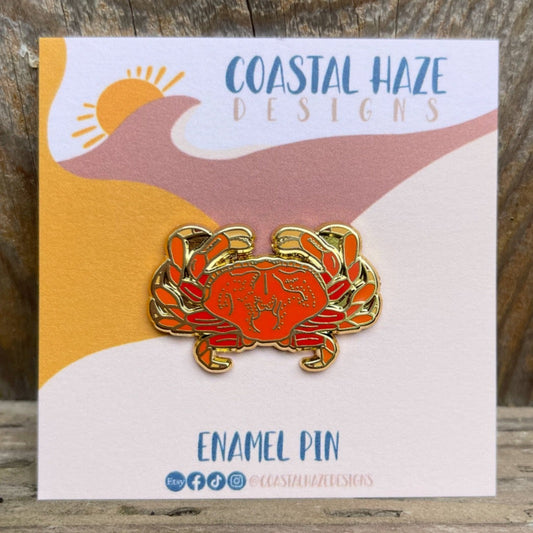 Dungeness Crab Enamel Pin