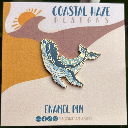 Trinidad, CA Whale Enamel Pin