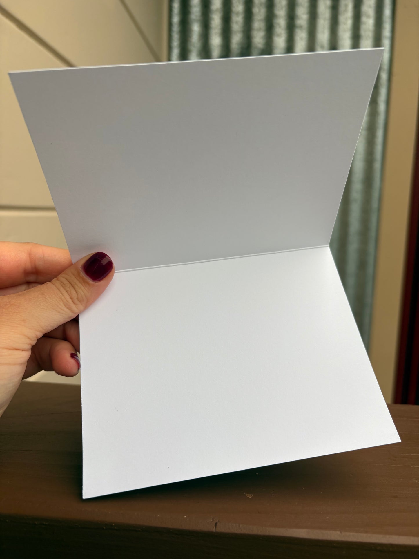 Banana slug Christmas Card with Santa Claus