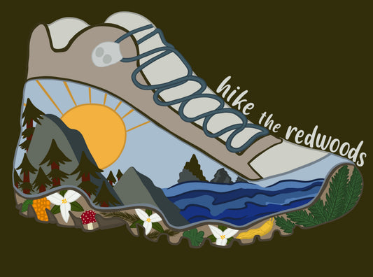 Hike the Redwoods Magnet