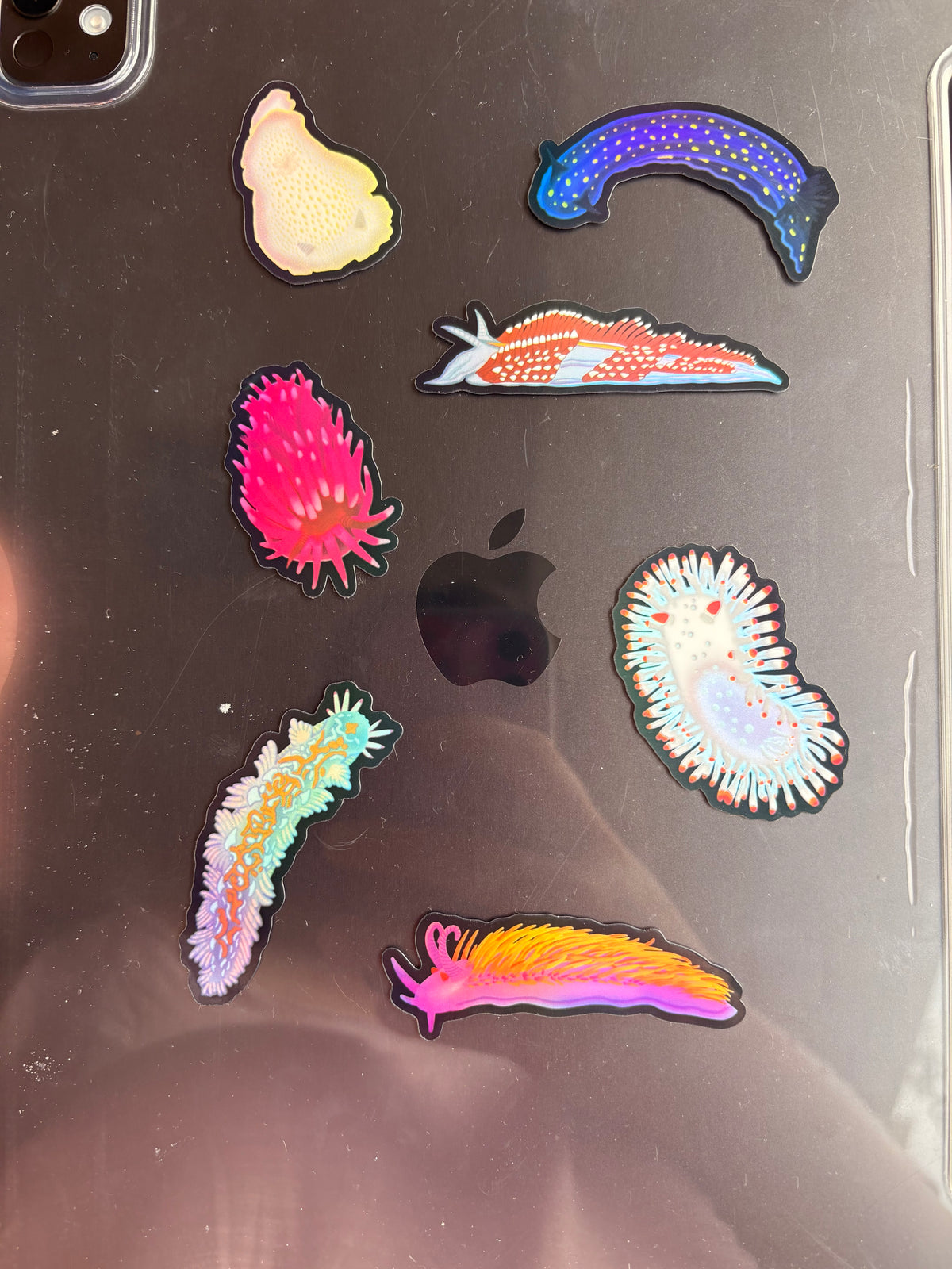 I Heart Nudibranchs Holographic Sticker Sheet