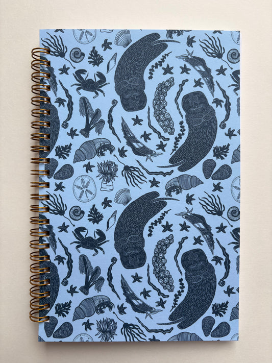 Tide pool and Sea Otter Spiral Notebook