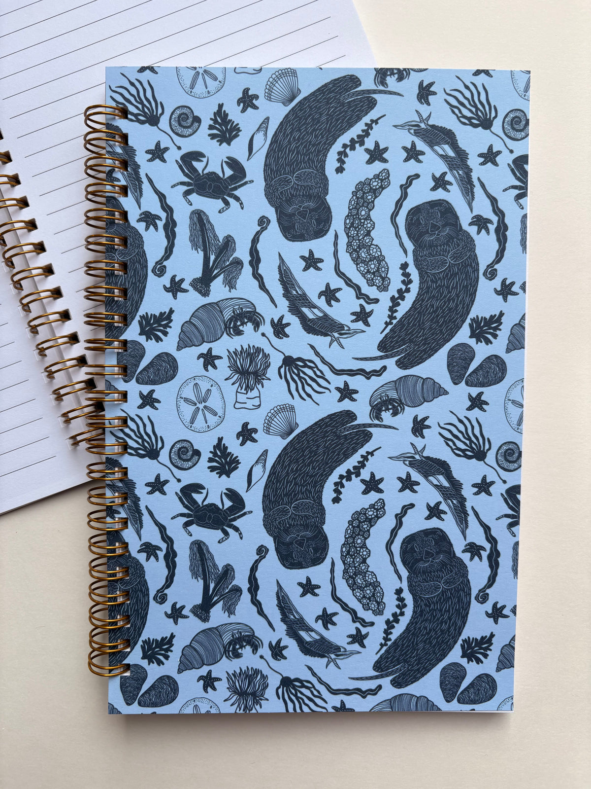 Pool Side Notes.notebook Tide pool and Sea Otter Spiral Notebook – Coastal Haze Designs