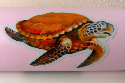 Holographic Sea Turtle Sticker