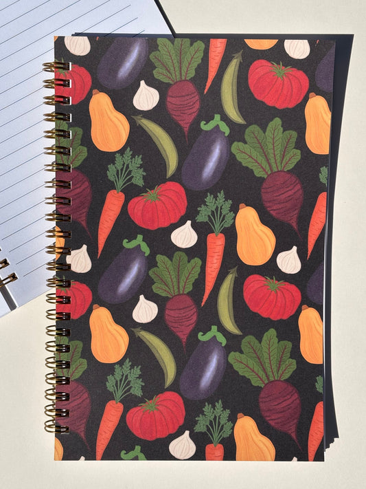 Vegetable Garden Spiral Notebook