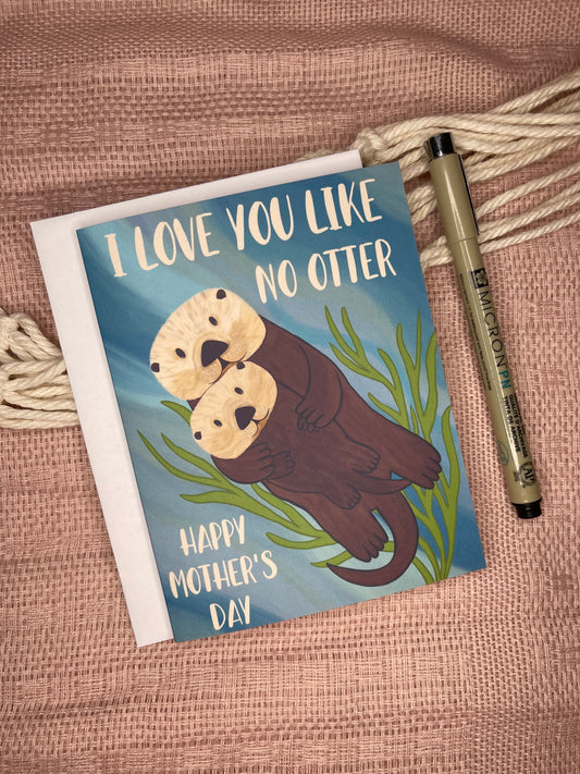 Otter Mother's Day Card