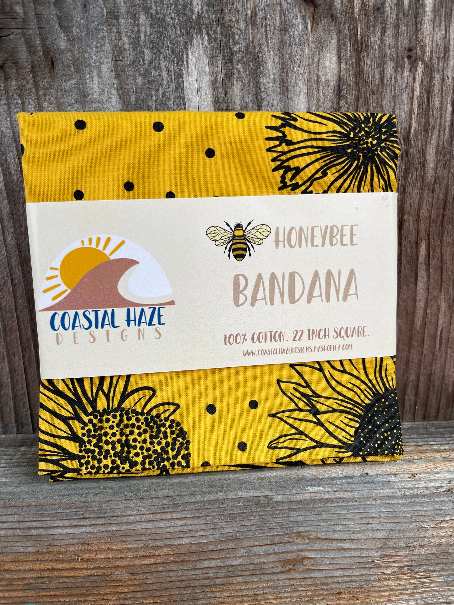 Honeybee & Sunflower Bandana