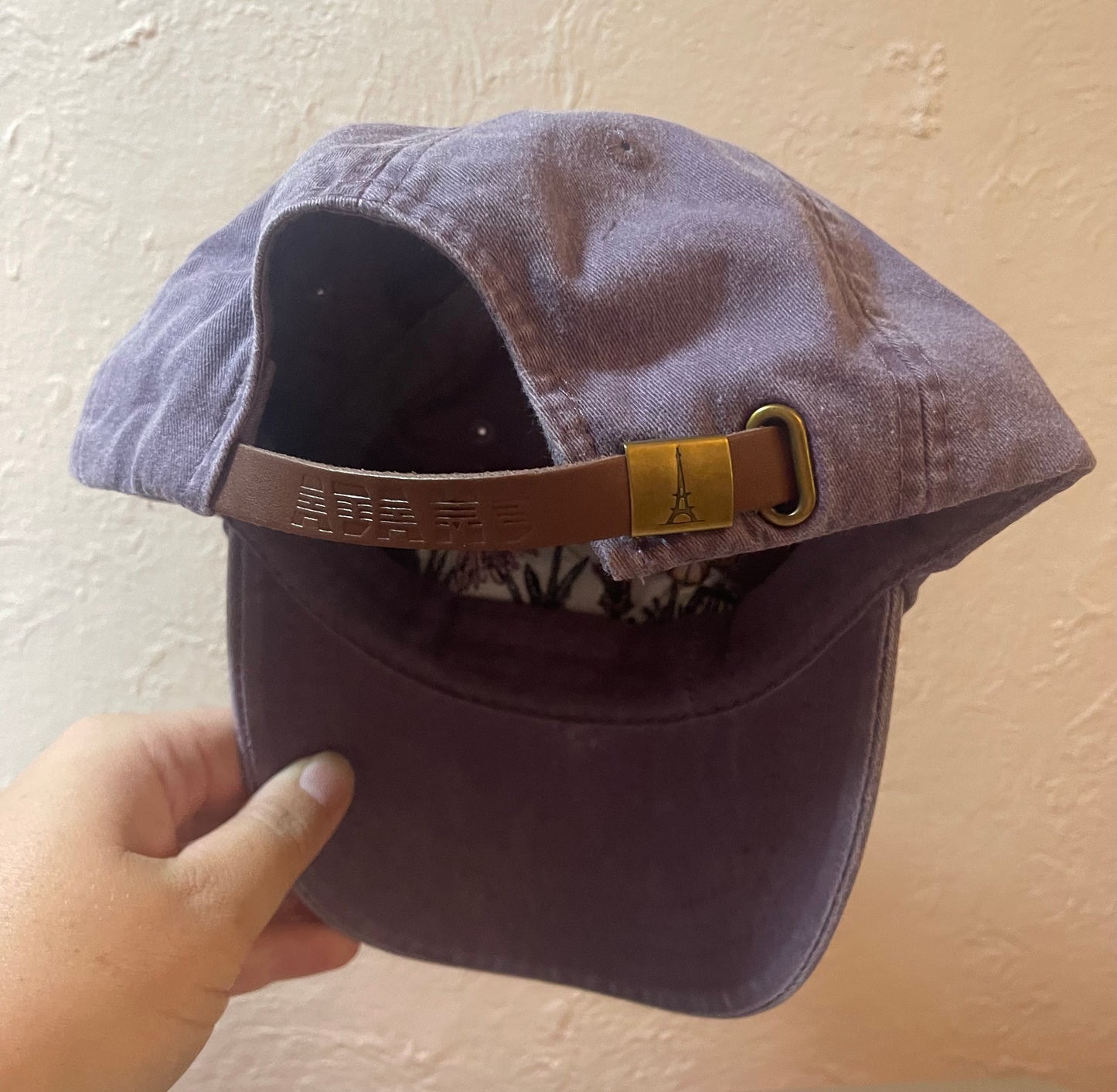 Bee and Wildflowers Embroidered Hat