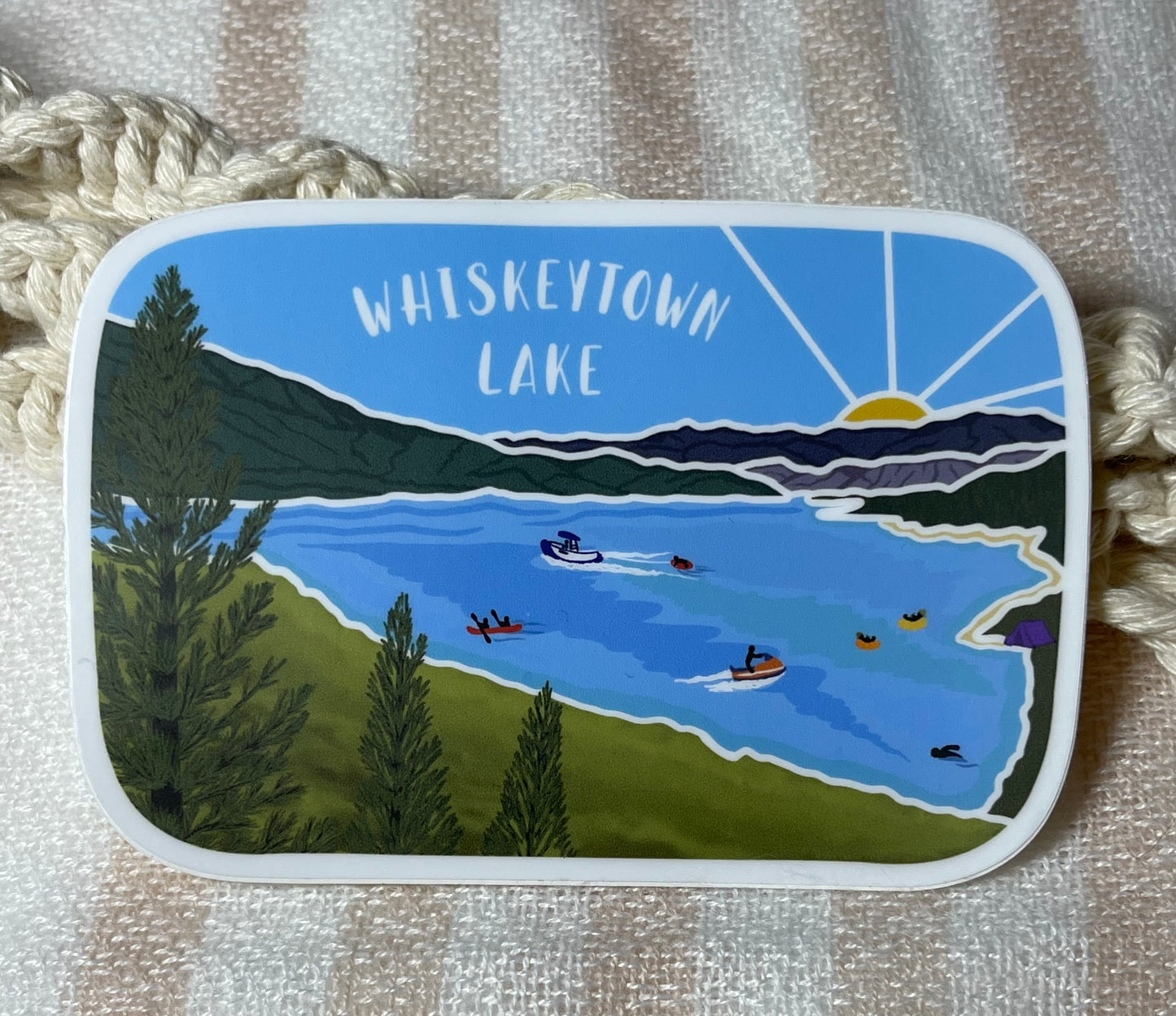 Whiskeytown Lake Vinyl Sticker