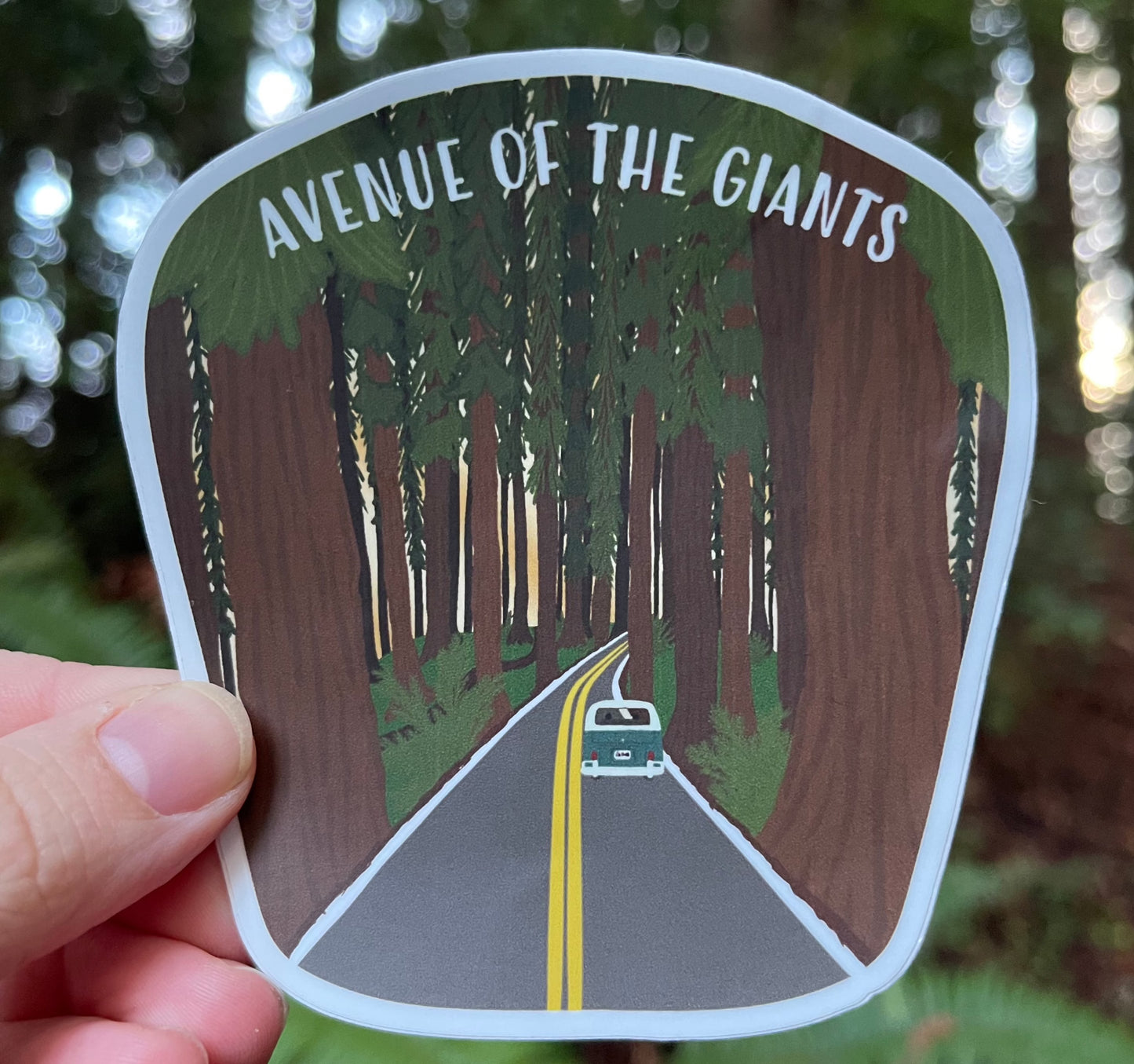 Avenue of the Giants Sticker