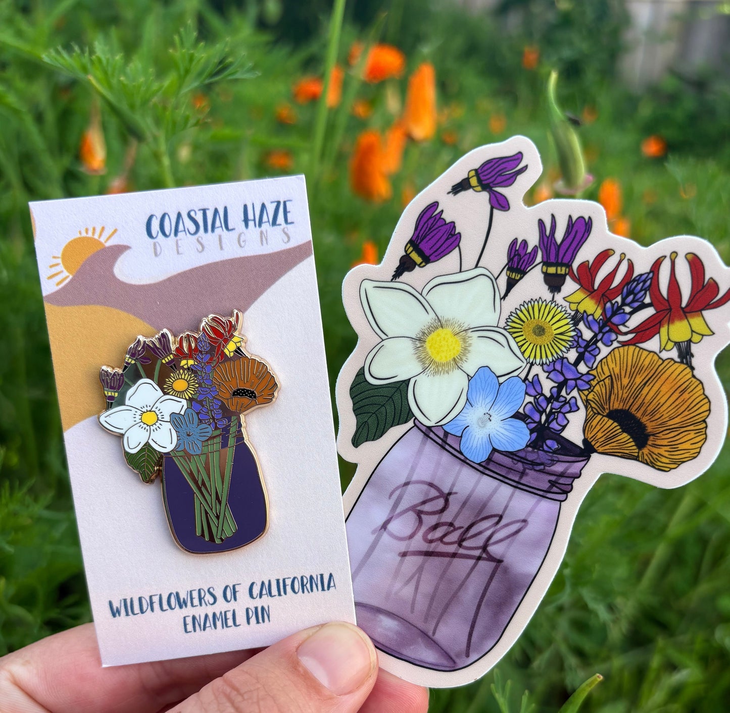 Mason jar Enamel Pin