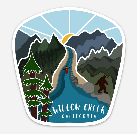 Willow Creek, CA Sticker