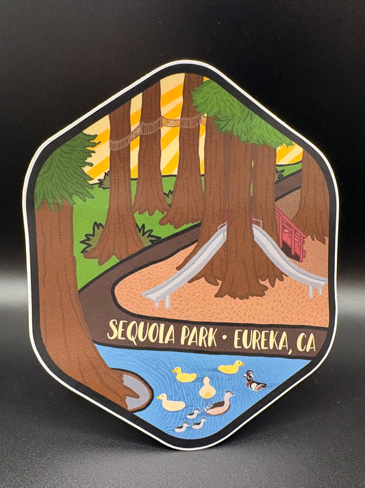 Sequoia Park Eureka, California Sticker
