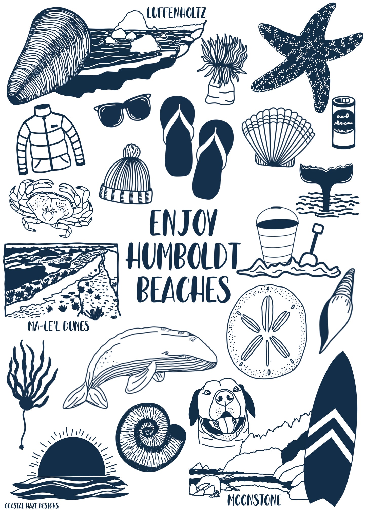 Enjoy Humboldt Beaches Postcard