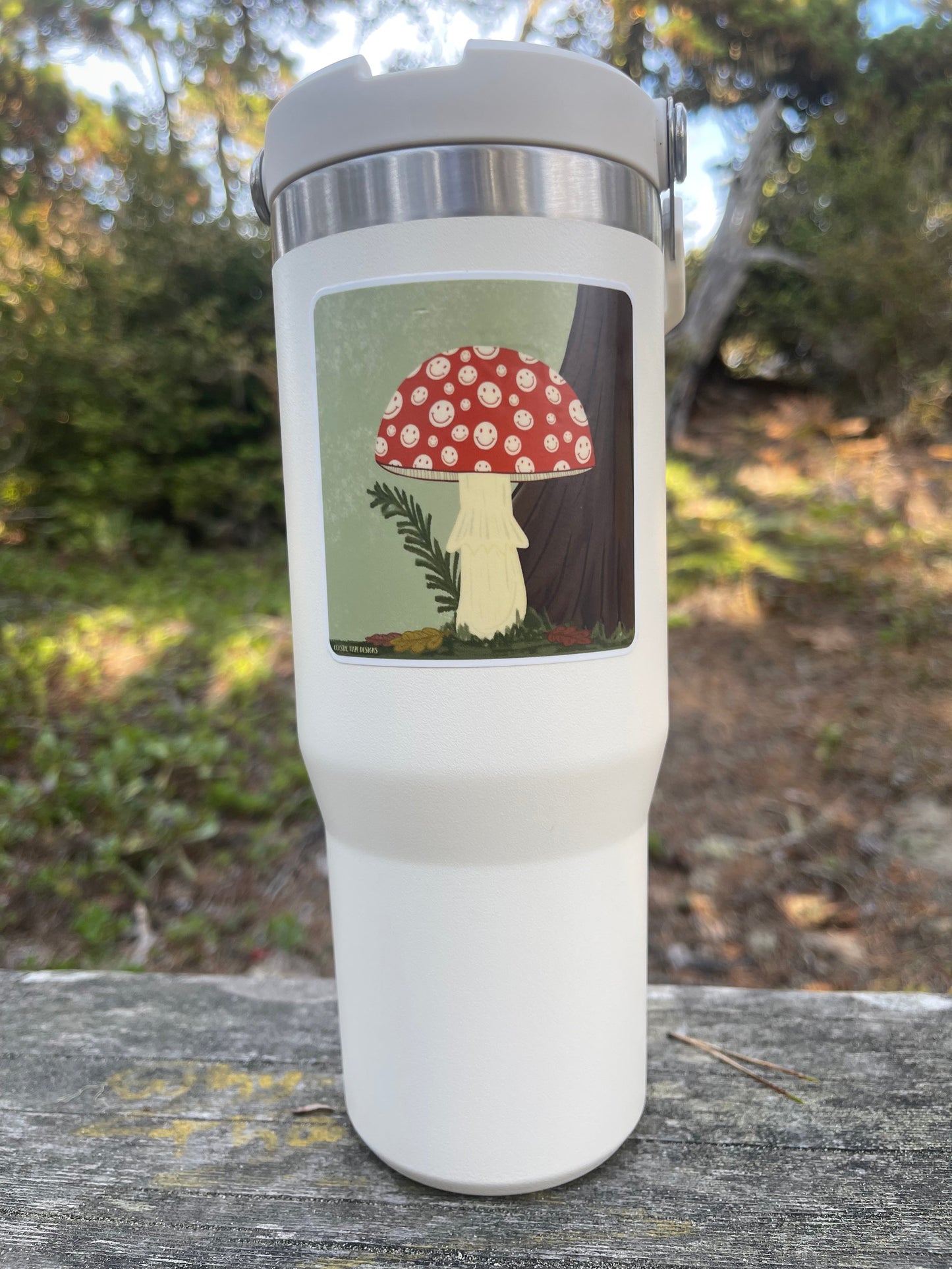 Smiley Amanita Sticker