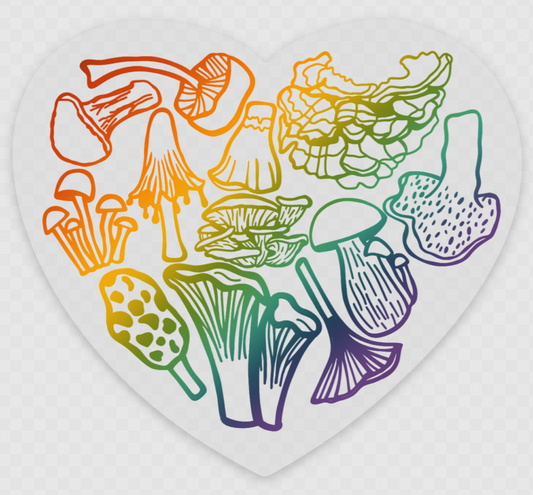 Rainbow Mush Love Sticker