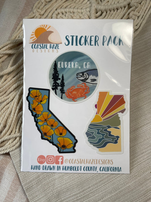 Eureka, Ca Sticker Pack